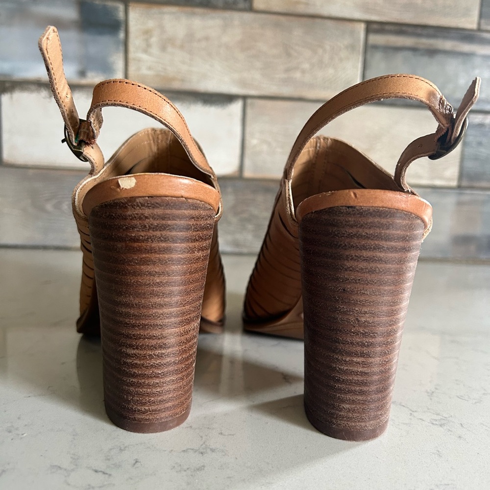 Lucky Brand Lialor Slingback Leather Open Toe Sandals 9/39 - Picture 12 of 13